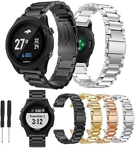 RELUMA DE AÇO ANTIGO DE ARIGIÇÃO SOLANTES DE SUBSTIÇÃO KGDHB para Garmin Forerunner 935 GPS Watch