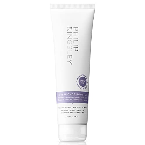 Philip Kingsley Pure Booster Booster Purple Máscara para um toner semanal de cabelo brassy cinza prateado de platina platina para brassness e tons amarelos, 5,07 oz