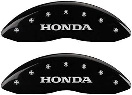 Capas de pinça MGP 20213shohrd acabamento em pó vermelho pó Honda/h logotipo tampa da pinça gravada com caracteres prateados, conjunto de 4