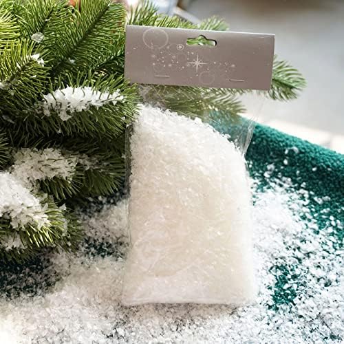 Decorações de festa de formatura da faculdade 2022 Christmas Snow decoração artificial plástico seco pó de neve em pó de Natal Decorações de árvore de Natal favores de festa para crianças 8-12 Bolsas de brindes