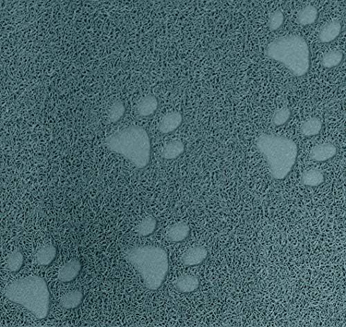 Tapete de areia de gato escura para o chão de arremesso de ninhada de arremesso de ninhada não deslizamento, controle de dispersão, fácil limpo, resistente à água, macio nas patas
