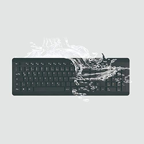 Teclado de ondas de caixa compatível com Acer Aspire 5 - Aquaproof teclado USB, teclado USB de água à prova d'água lavável
