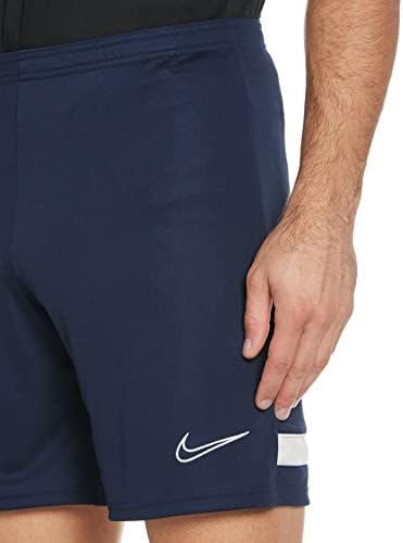 Nike Men's Dri-Fit Academy Knit Soccer Shorts Obsidian/White Tamanho pequeno