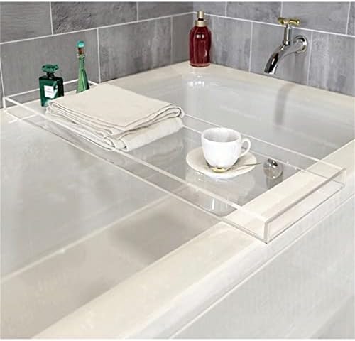 Zlxdp acrílico transparente banheira de banheiro banheira de banheira Bandeja de armazenamento de telefone celular