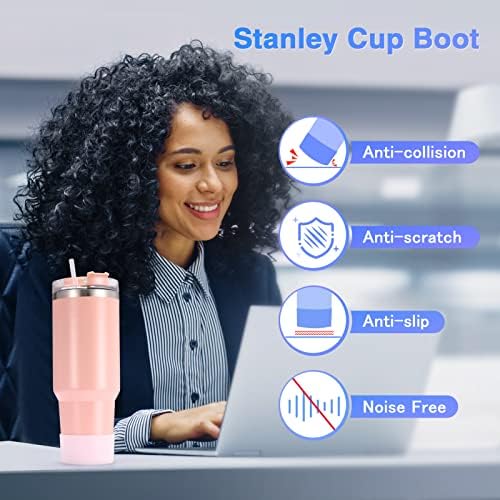 Botagem de copo Stanley 4pcs, acessórios de xícara de Silicone Stanley para Stanley Tumbler Percebe