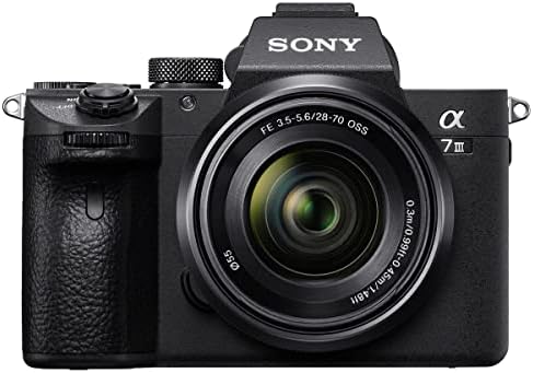 Câmera digital sem espelho Sony A7 III com lente Fe 28-70mm, pacote com flashpoint zoom liil r2 ttl na câmera flash speedlight