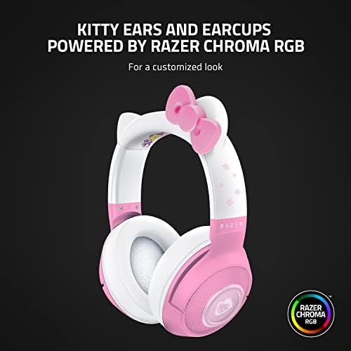 Razer Kraken BT fone de ouvido: Bluetooth 5.0-40ms Conexão de baixa latência - Hello Kitty & Friends Edition & Lombar Chanchion, Standard, Hello Kitty & Friends