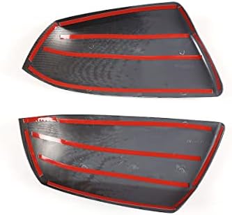 LLKUANG ABS externo lateral traseiro tampa do espelho de tampa adesiva ajuste para Toyota Tundra Crew Max 2008-2015