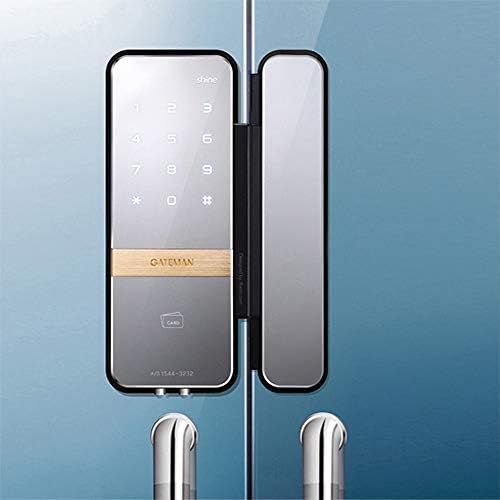 Gateman Shine Digital Glass Lock With Strike Holder - Magic Mirror Keypad, Modo Mestre, Lock Forced, Baixa Bateria Alar
