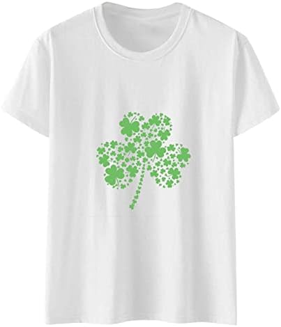 Womens Lucky irlandês Shamrock St. Patrick Day Camisa Funny Baseball Tops camisetas de moda de manga curta de manga curta