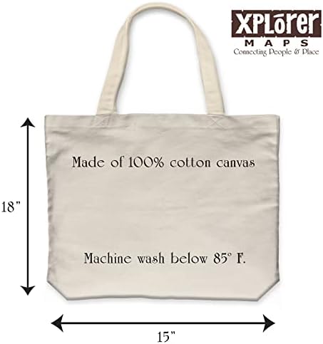 XPlorer Maps Sequoia & Kings Canyon Tote Tote Bag com alças, sacola de compras de pano, bolsa reutilizável e ecológica,