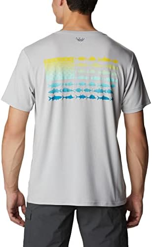 Columbia Men's Pfg Fish Flag Tech Tee de manga curta