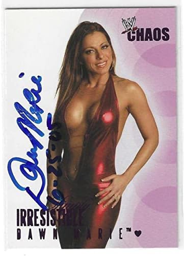 Dawn Marie assinou 2004 Fleer WWE Chaos simplesmente Cartão Irstible 73 - Cartões de luta livre autografados