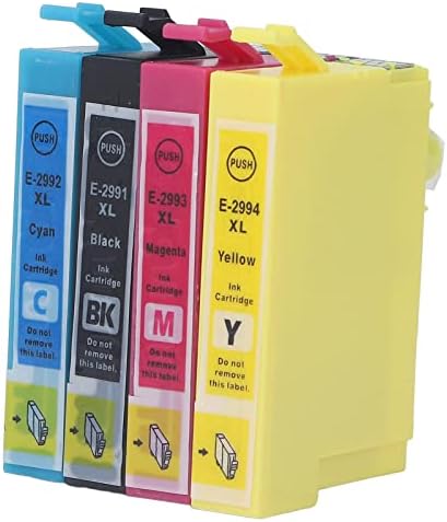 FTVogue 4 Cartuchos de tinta colorido Peças de substituição Acessórios para impressoras de jato de tinta Fácil de instalar para