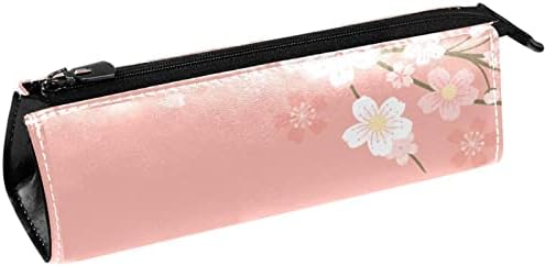 Laiyuhua portátil elegante lápis bolsa de couro pu de caneta compacta zíper bolsa de papelaria bolsa cosmética Organizador