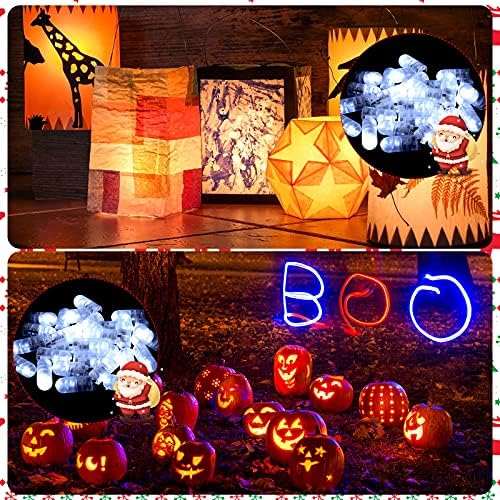 50 peças luzes LED lanternas de papel operada por bateria Balão pequeno lâmpadas de botão de cordão de led de leds para Halloween