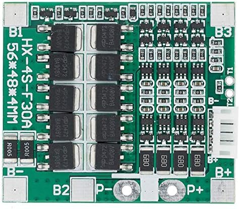 14.8V 4S 30A 18650 Bateria de lítio BMS PCB Circuits Protection Board