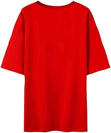Camisa de Crewneck de mulher Ladies Summer outono 2023 Roupas Trenador de manga curta Camisa de top solta para mulheres para mulheres ou