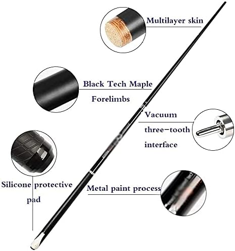 llxyzrzbhd piscina sugestão bilhar dicas de sugestão de bilhar 1/2 articulação 58 19-20 onças piscina com ponta de 10,8 mm,