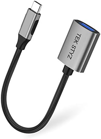 TEK Styz USB-C USB 3.0 Adaptador compatível com seu HTC One M9 Plus OTG Type-C/PD Male USB 3.0 Feminino.