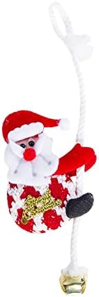 Decorações de Natal de Natal Arte de pano de natal Cordão de corda Velho boneco de neve, árvore de natal, pingente de férias de férias bookbook