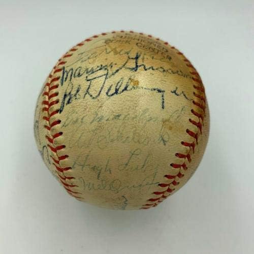 A equipe mais antiga de Billy Martin 1947 Oakland Oaks assinou o Baseball JSA COA - Bolalls autografados