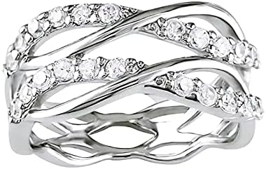 Anéis baratos para mulheres de viagem Figura de oito linhas de oito anéis de anel de cobre anéis de gordura anéis de gordura
