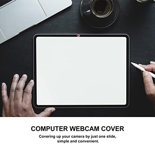 SOLustre 12 PCs Capa de webcam capa da webcam Ouça a capa da câmera de privacidade da câmera para laptop Ultra Fin Red