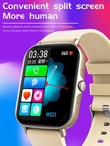 Yihou Smart Watch for Android Phones Compatible iPhone Smart Watch com texto e chamado Fitness Tracker Sport Relógio Pedômetro Etapa Sleep Sleep Touch Screen smartwatches