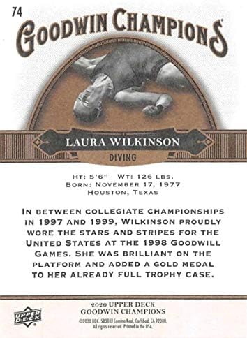 2020 Upper Deck Goodwin Champions #74 Laura Wilkinson Multisport Multisport Card NM-MT