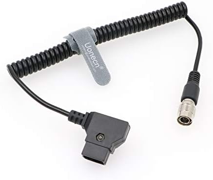 UoneCn para Anton Bauer Sound Device Zaxcom Power Cable D-Tap para Hirose 4 pinos masculino para zoom F8 para SD 633/644/688