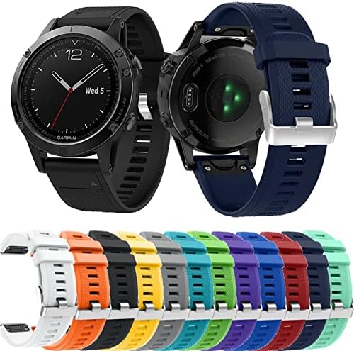 Ienyu Sport Silicone Watch Band Band Strap para Garmin Fenix ​​6x 6 6s Pro 5x 5 5s mais 3 3HR 20 22 26 mm EasyFit Raple Relank