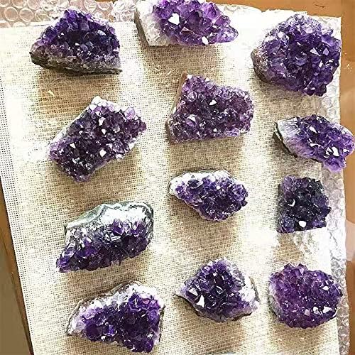 WGPHD MEDITATION HOME 1PCS NATURAL URUGUAY AMETHYST Cluster Decoração Home Decoração Purple Cristal Cura de Cura Mineral Decoração