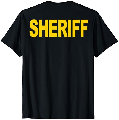 Camisa do xerife Frente e traseira Impressão para a aplicação da lei