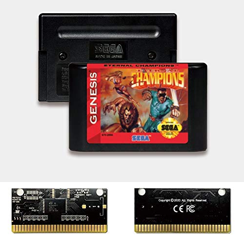 Campeões Eternos Aditi - Label dos EUA Flashkit MD Electroless Gold PCB Card para Sega Genesis Megadrive Console