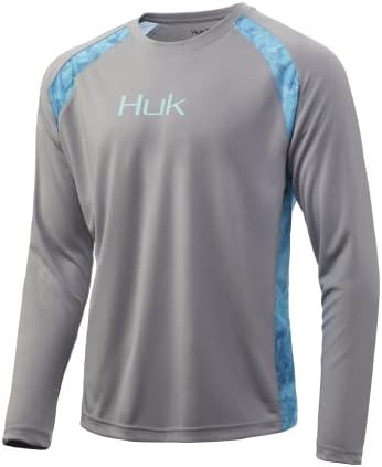 Huk Men's Strike Manga Longa 30 UPF Performance Fishing Shirt