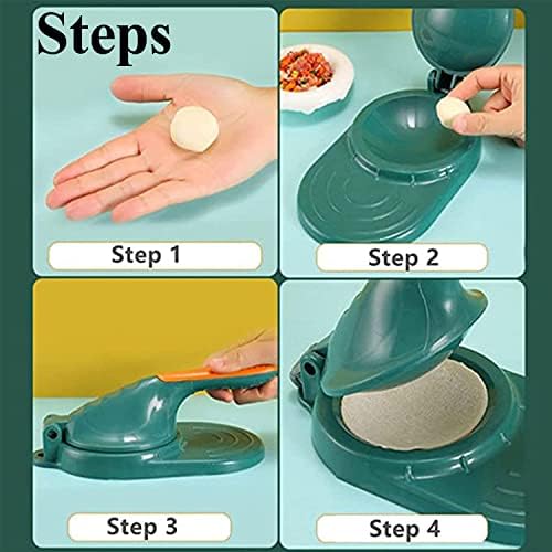 Tortilha Maker Press, Manual Skin Press Mold Mold Kitchen Gadget para Tacos Corn Tortillas Panquecas Ravioli Chinese Brilhão
