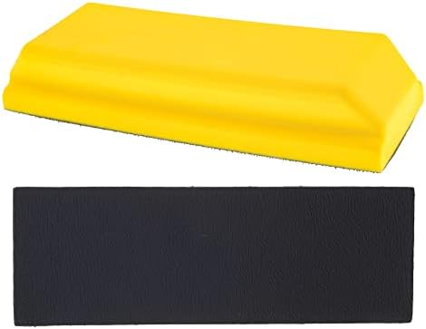 Dura-Gold Pro Série Retângulo 7-3/4 x 2-3/4 Landing manualmente almofada de bloco com gancho e loop e almofada de adaptador