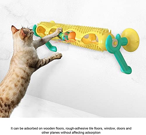 Zyhhdp Bolas de pet -acos Toy Cats Puzzle arranhando tubo interativo com o brinquedo de treinamento de gato de gato leve LED de Catnip LED