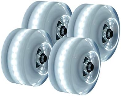 Zerlibeable Light Up Roller de rolamentos instalados com rodas 4pc Luminos