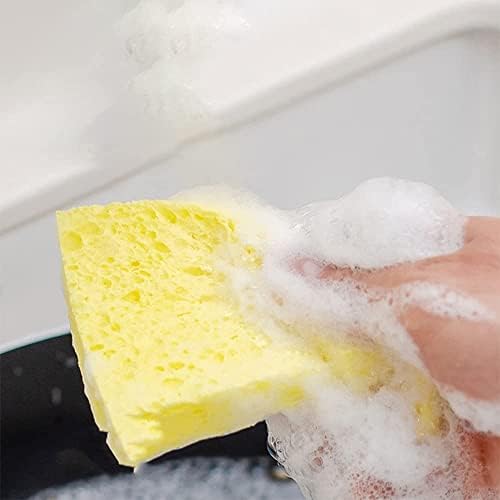 Buzika 5pcs celulare esponja de pano de lavagem de pano de lavagem de pano doméstico para utensílios de utensílios de cozinha prato
