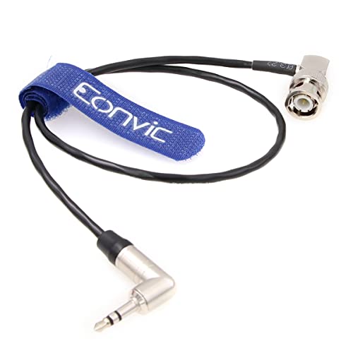 EONVIC 3,5 mm TRS para BNC Timecode Cable para sincronização de tentáculos, 1M