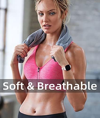 ODBEAI Compatível com faixas Fitbit Versa 2 para mulheres Men/Fitbit Versa Bandas para homens Men Men ， Slim & Breathable Soft Silicone Sport Substitui