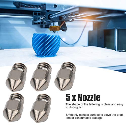 BOCKES DE IMPRESSORES 3D Conjunto de bocais, kits de limpeza de bico endurecidos de alta temperatura de aço bicos de extrusores de extrusores MK8 1,75 mm Acessórios de impressora 3D para impressora 3D