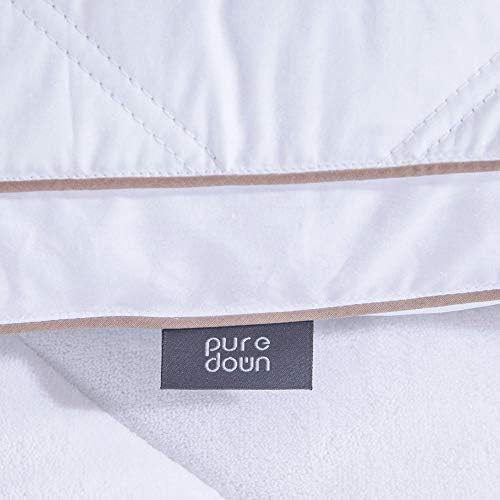 Puredown Natural Goose Down Penas Pillows Size King Size de 2 e embalável DOWN THROG RECOMENTE 50X70 '' Marinha