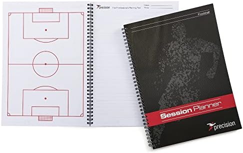 Precision A4 Football Session Planner, Black, F/S, K-Rey-Tra622