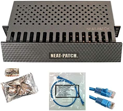 Kit de gerenciamento de cabo 2U de patch 2U - 1 pacote com 48 cabos de patch Cat6