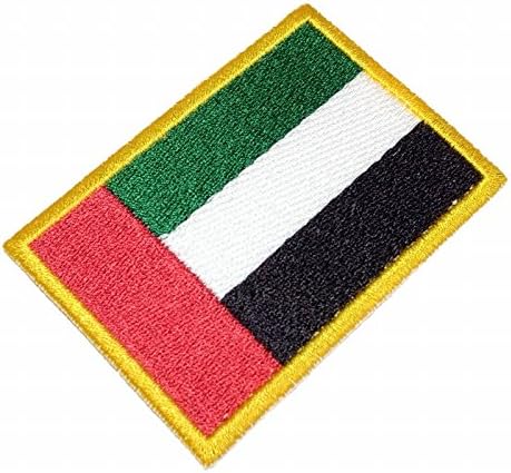 Bin210t Emirados Árabes Unidos Sinalizam Tag Bordados de Ferro ou Costura 3,15 × 2,16 em