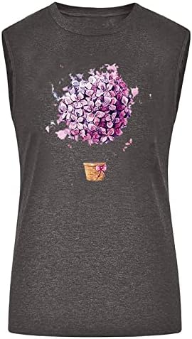 Senhoras Cami Tank Tops Floral Print Top Colet Sleeseless Crew Neck Spandex Lounge Fall Summer Tops 2023 Ly