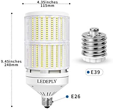 Lâmpada de milho de 800w equivalen a lúmens 10000 atualizados de 10000, luz do dia de luz do dia 6000k, base E26/E39, 100W de